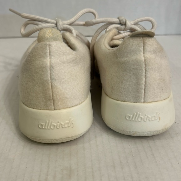Allbirds Wool Runners Cream with White Soles Women's Running Shoes Sz 8 - Picture 4 of 8